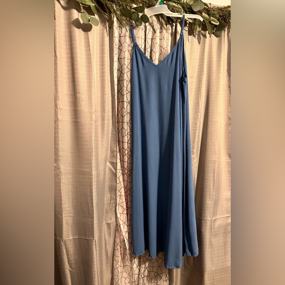 Baby Blue Sleeveless Dress